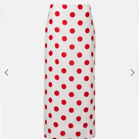 Cala De La Cruz Dresses & Skirts - CALA DE LA CRUZ
Bruna polka-dot linen maxi skirt